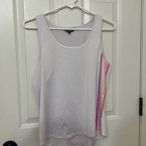 BEBE Sports Tank with Pink Gradient Stripes